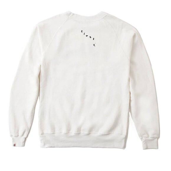 Clare V * VIVE LA RESISTANCE * White Sweatshirt Clare Vivier SIZE MEDIUM - Picture 2 of 7